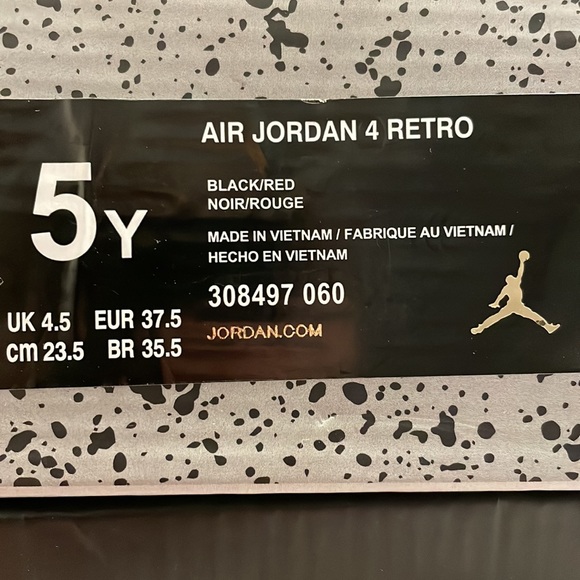 Air Jordan 4 Retro "Bred 2019 - Picture 5 of 5